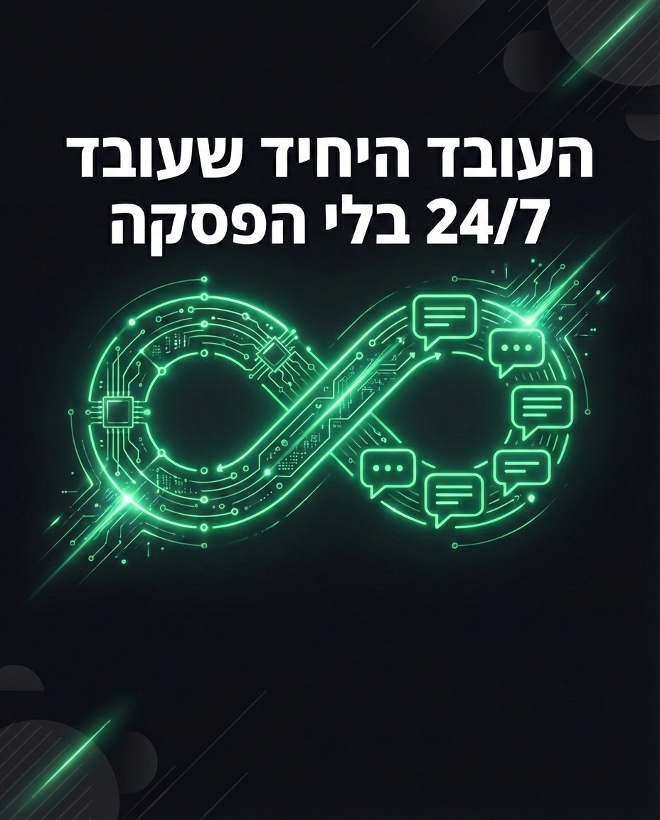 כמה שעות שרפתם היום על מענה לשאלות חוזרות? 🕒במסגרת סדרת ה-AI Efficiency Spotlight שלנו, בואו נודה על האמת: בתור בעלי עס