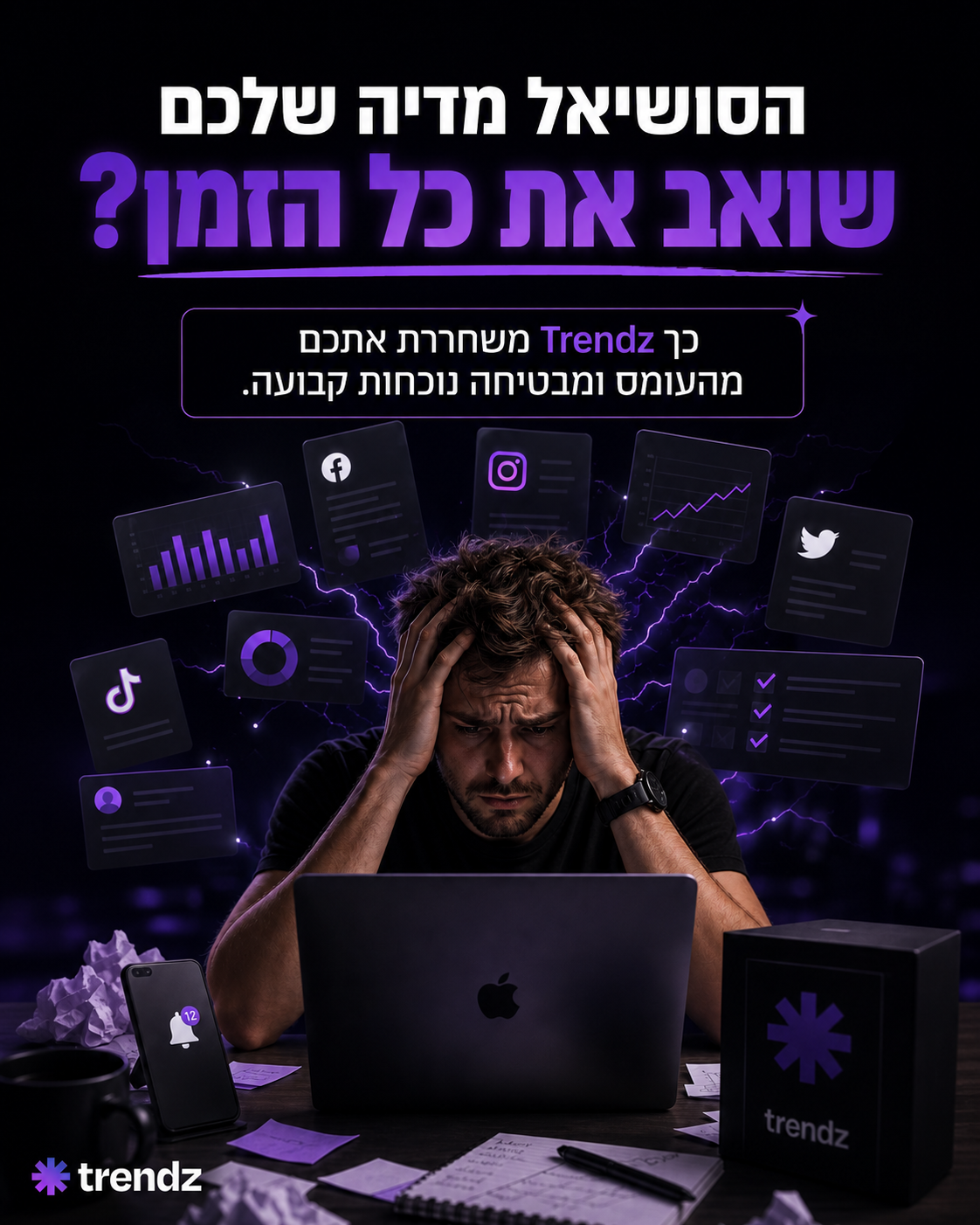 בעלי עסקים, עצמאים ומנהלי שיווק יקרים, מתי לאחרונה הרגשתם שניהול הסושיאל מדיה גוזל לכם זמן יקר שאין לכם? 😩 אתם יודעים כ