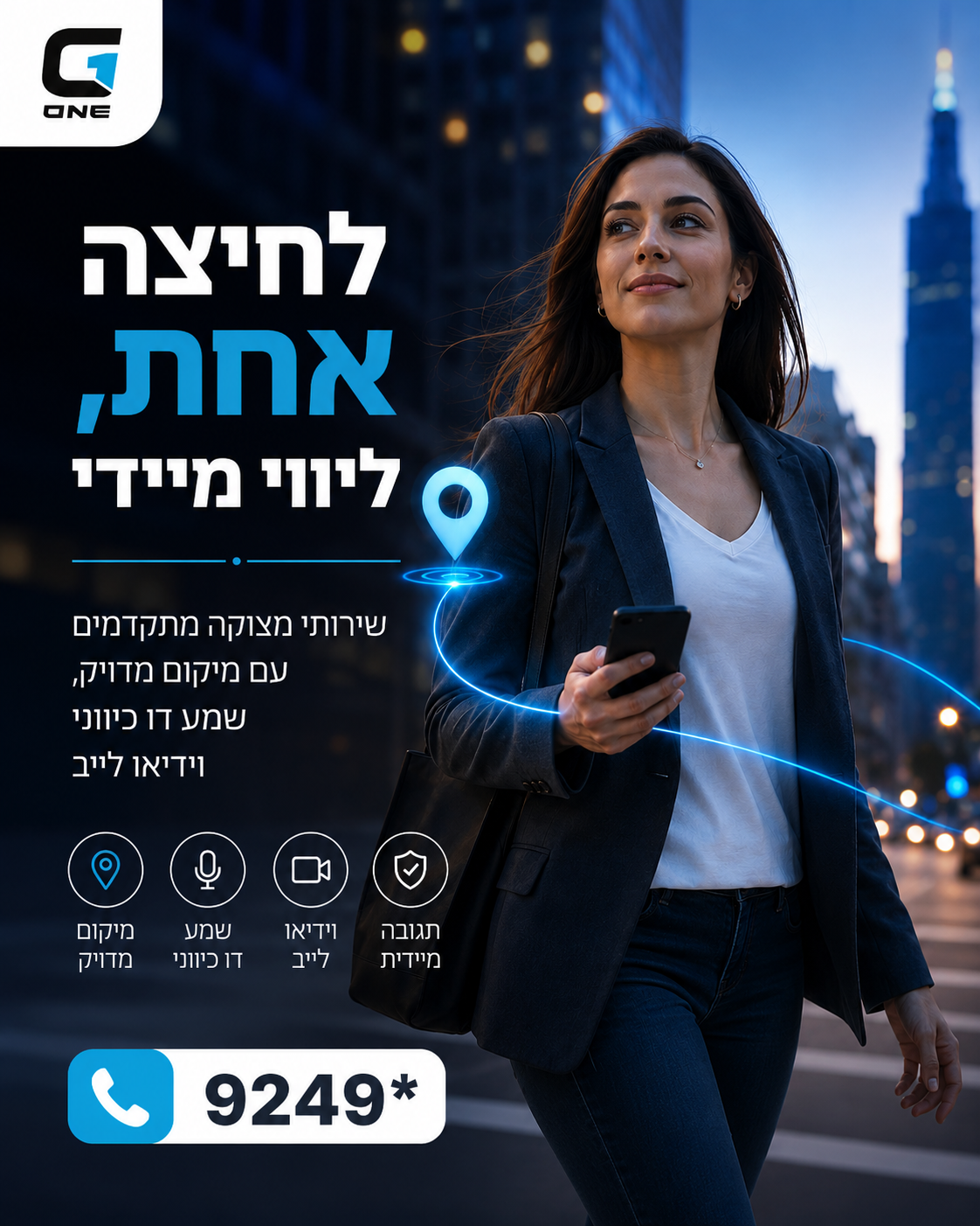 רגע של חשש יכול לקרות בדרך הביתה, בחניון, בנסיעה או בשטח העבודה. עם שירותי המצוקה המתקדמים של G1, לחיצה אחת שולחת התראה