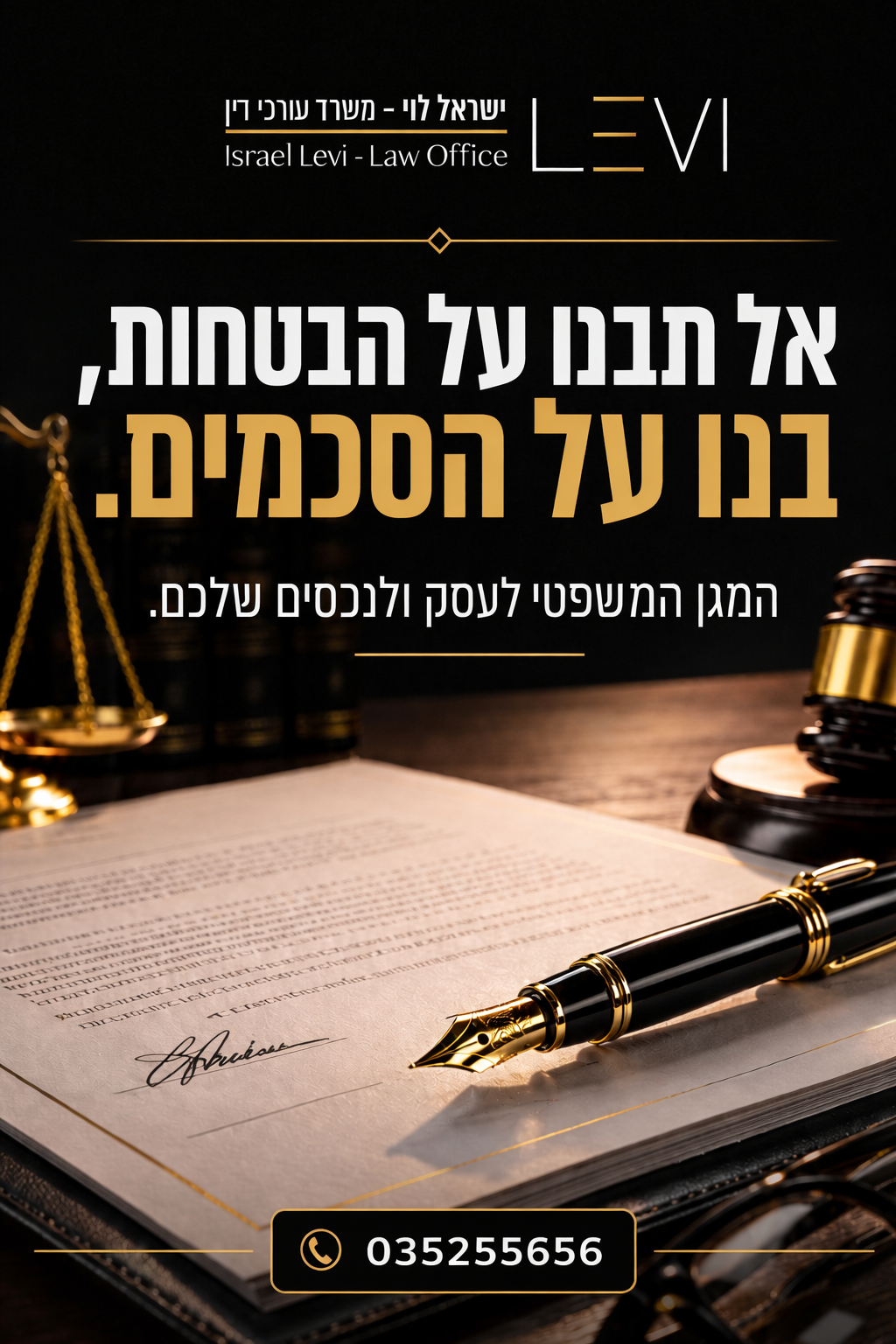 בעולם העסקים והנדל"ן, כל פרט קובע. רבים נוטים לראות בהסכמים עסקיים פורמליות, או אף לסמוך על הבנות בעל פה, וזו טעות יקרה.