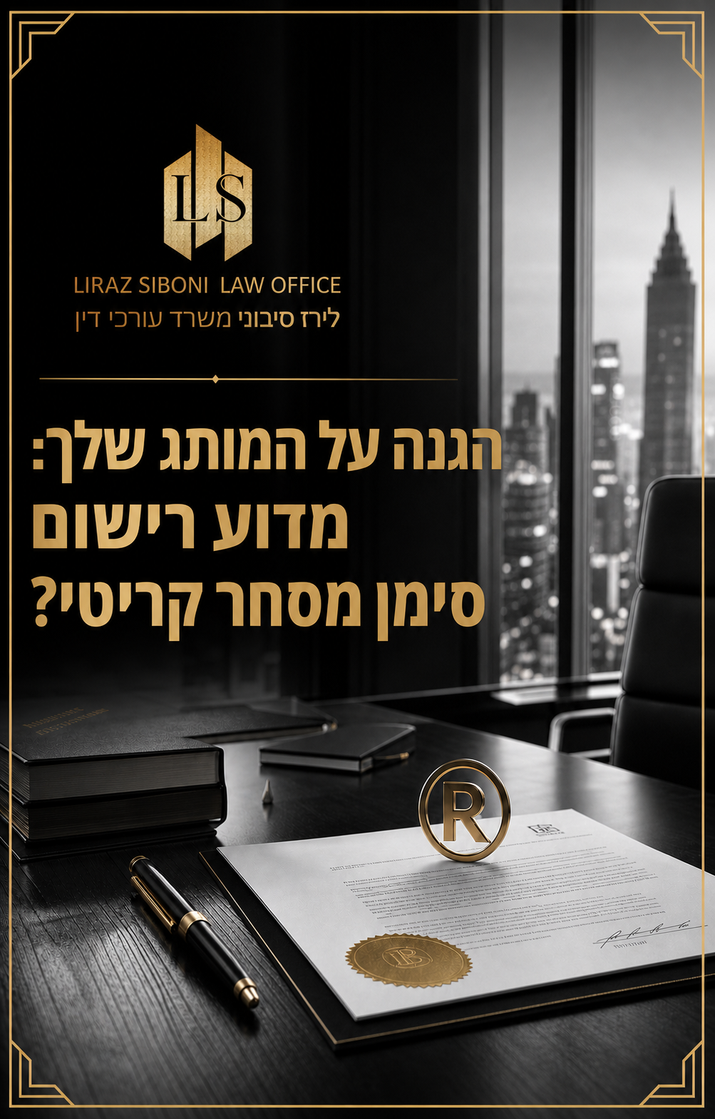הוא השקיע שנים בבניית המותג שלו. הלקוחות כבר הכירו את השם, הלוגו והמוניטין. ואז, ביום אחד, גילה שעסק אחר רשם סימן מסחר ע