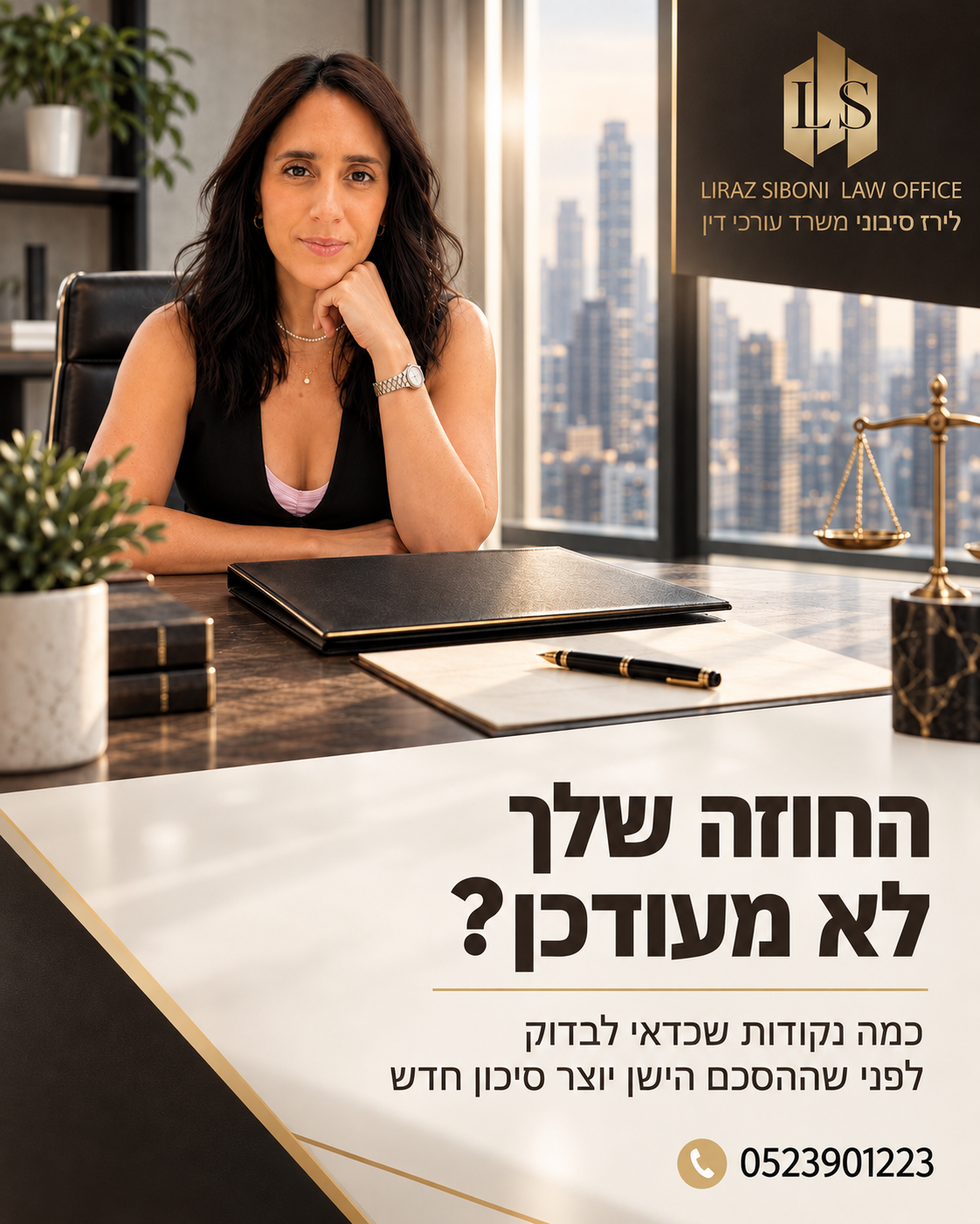 בנית הסכם לפני כמה שנים, והוא עבד טוב. אבל העסק השתנה, המחירים השתנו, השירותים השתנו, ולפעמים גם הדין השתנה... חוזה שלא