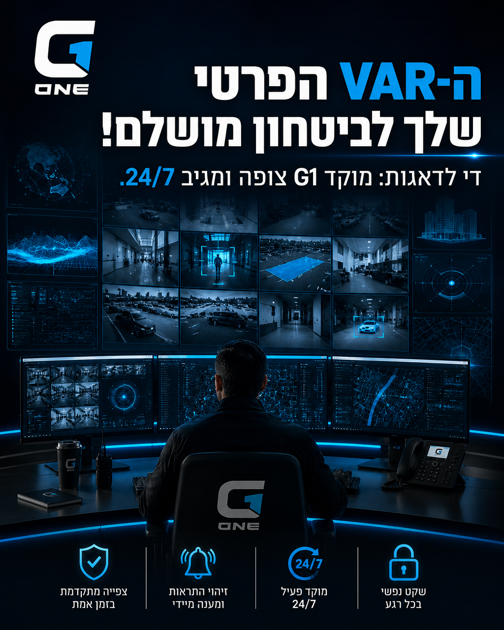 בדיוק כמו במונדיאל, גם בביטחון שלכם – כל אירוע קריטי דורש עין בוחנת, זיהוי מדויק ותגובה מיידית. ⚽️ נמאס לכם להיות בחוסר