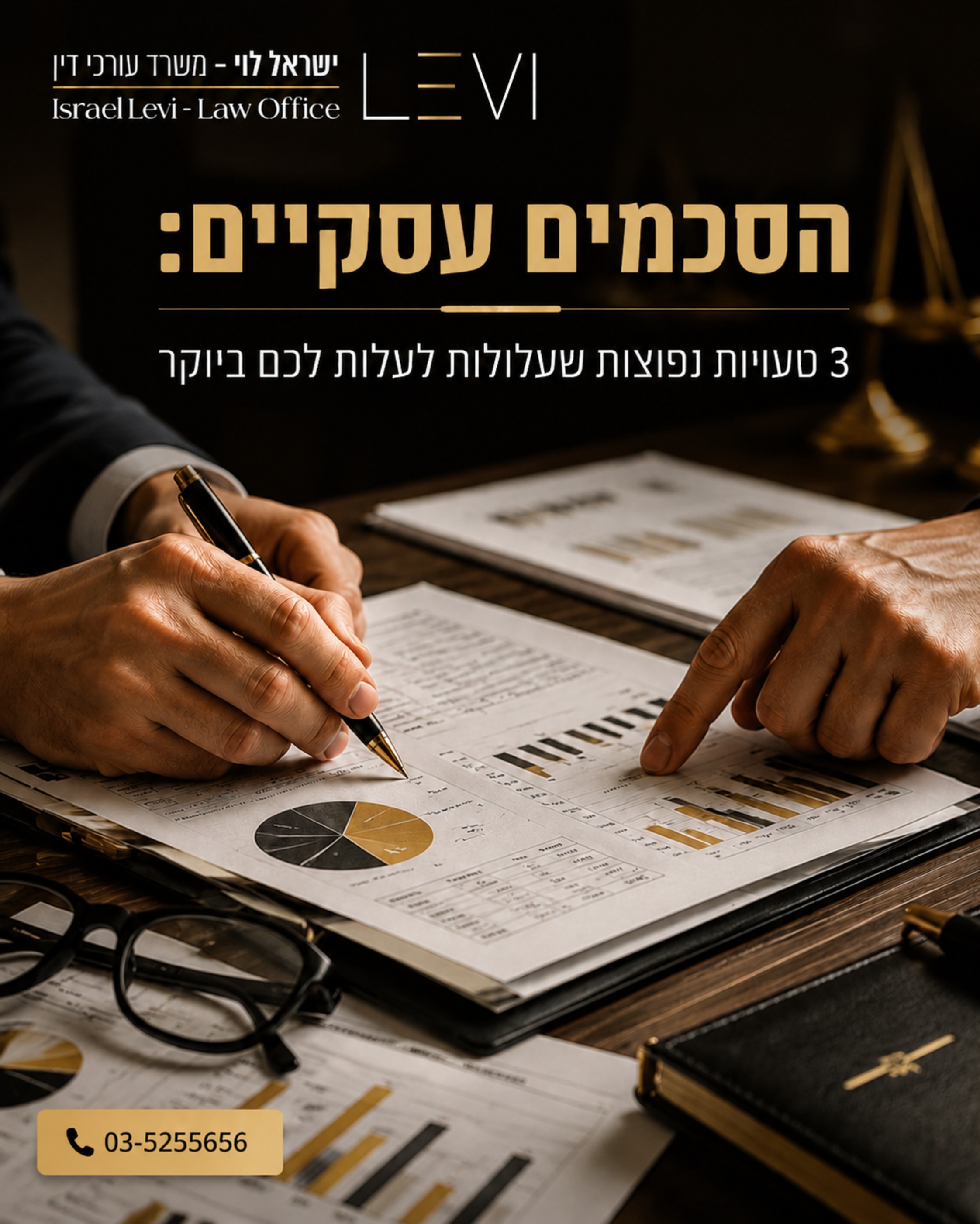 בין אם אתם מקימים עסק חדש, נכנסים לשותפות או סוגרים עסקה גדולה, הסכם עסקי חכם הוא הבסיס לביטחון ולהצלחה. רבים נוטים לזלז