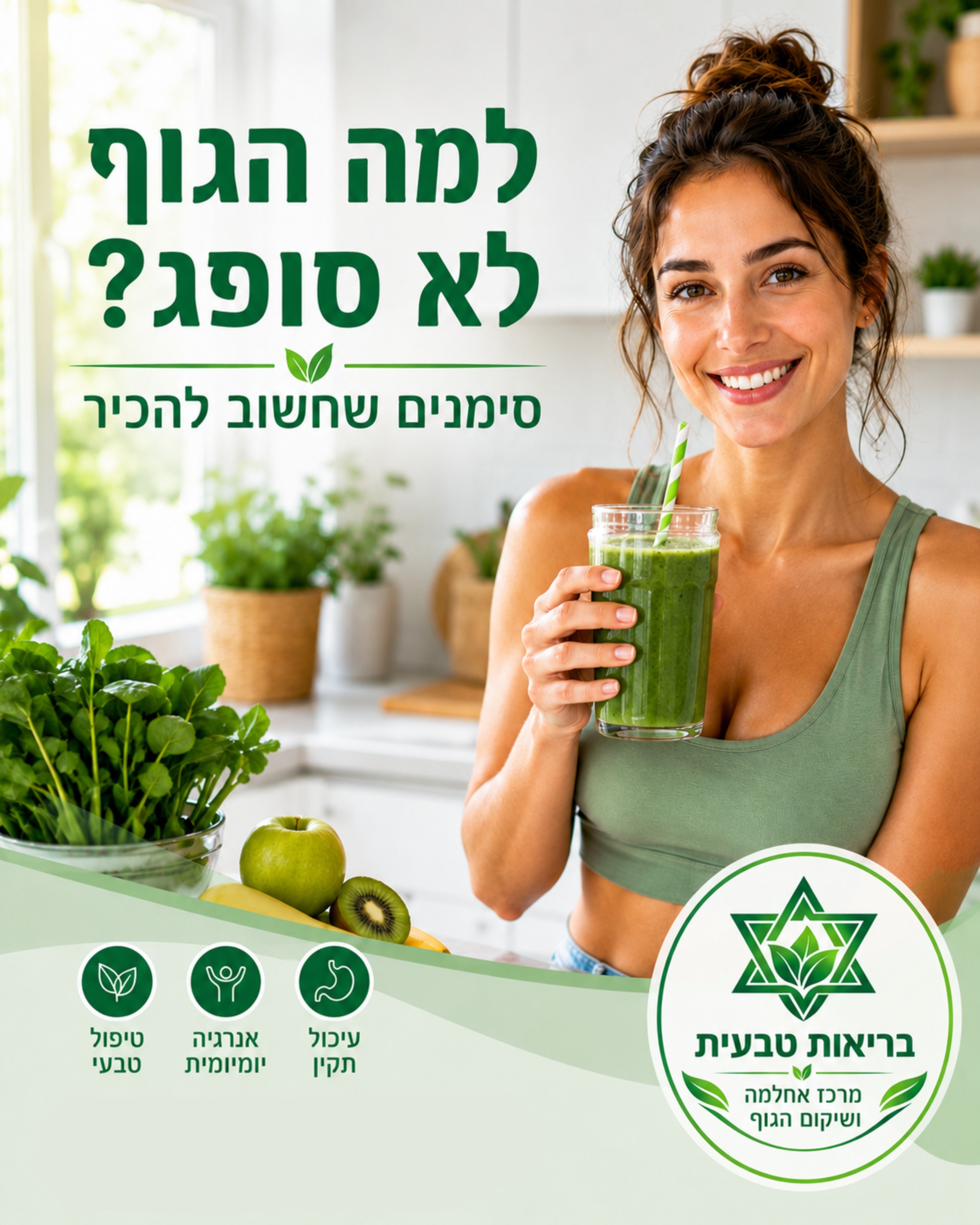 מרגישים שאתם משקיעים בבריאות אבל עדיין לא מרגישים במיטבכם? 🌿 לפעמים, הבעיה לא במה שאתם אוכלים, אלא במה שהגוף מצליח לספו