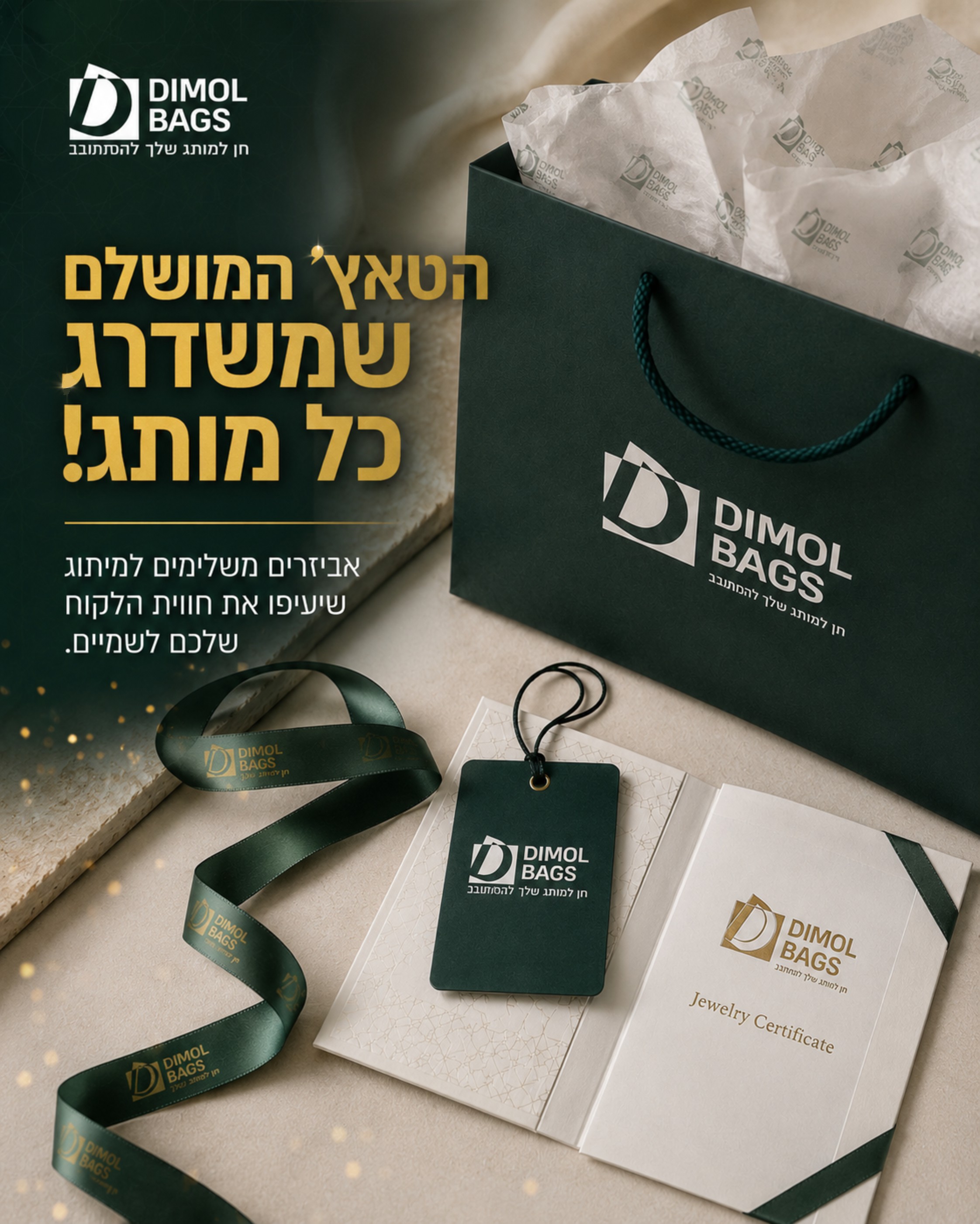 האם המותג שלכם מפספס את ההזדמנות להשאיר רושם בלתי נשכח, רגע לפני שהלקוח פותח את המוצר? 🤔 הפרטים הקטנים הם אלו שיוצרים א